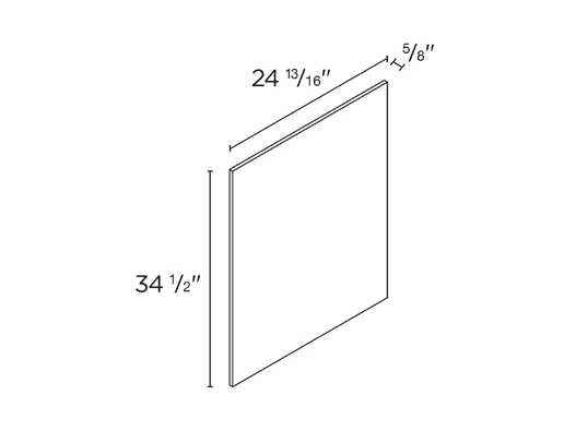 Wholesale Kitchen Cabinets, Frameless Shaker, 24" x 34 1/2" panel by Cassarya Cabinetry