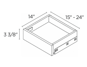 Wholesale Kitchen Cabinets, Frameless Shaker, inner drawer kit by Cassarya Cabinetry