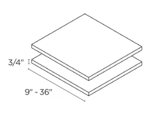 Wholesale Kitchen Cabinets, Frameless Shaker, 2 pack of shelves by Cassarya Cabinetry