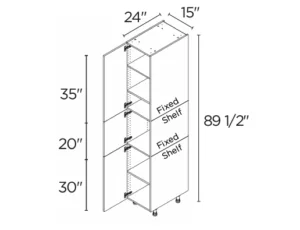 Wholesale Kitchen Cabinets, Frameless Shaker, 15" tall cabinet, soft close doors by Cassarya Cabinetry