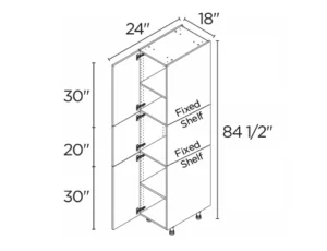 Wholesale Kitchen Cabinets, Frameless Shaker, 18" tall cabinet, soft close doors by Cassarya Cabinetry