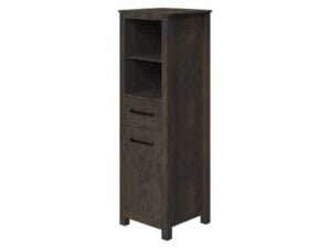 19 inch wide, smoked gray, linen cabinet | Syracuse Collection by Cassarya