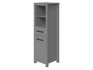 19 inch wide, gray, linen cabinet | Syracuse Collection by Cassarya