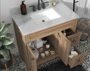Tivoli Collection of Wholesale Bathroom Vanities | Vintage Oak | By Cassarya