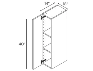 18" wide x 40" tall wall cabinet - wholesale cabinet prices